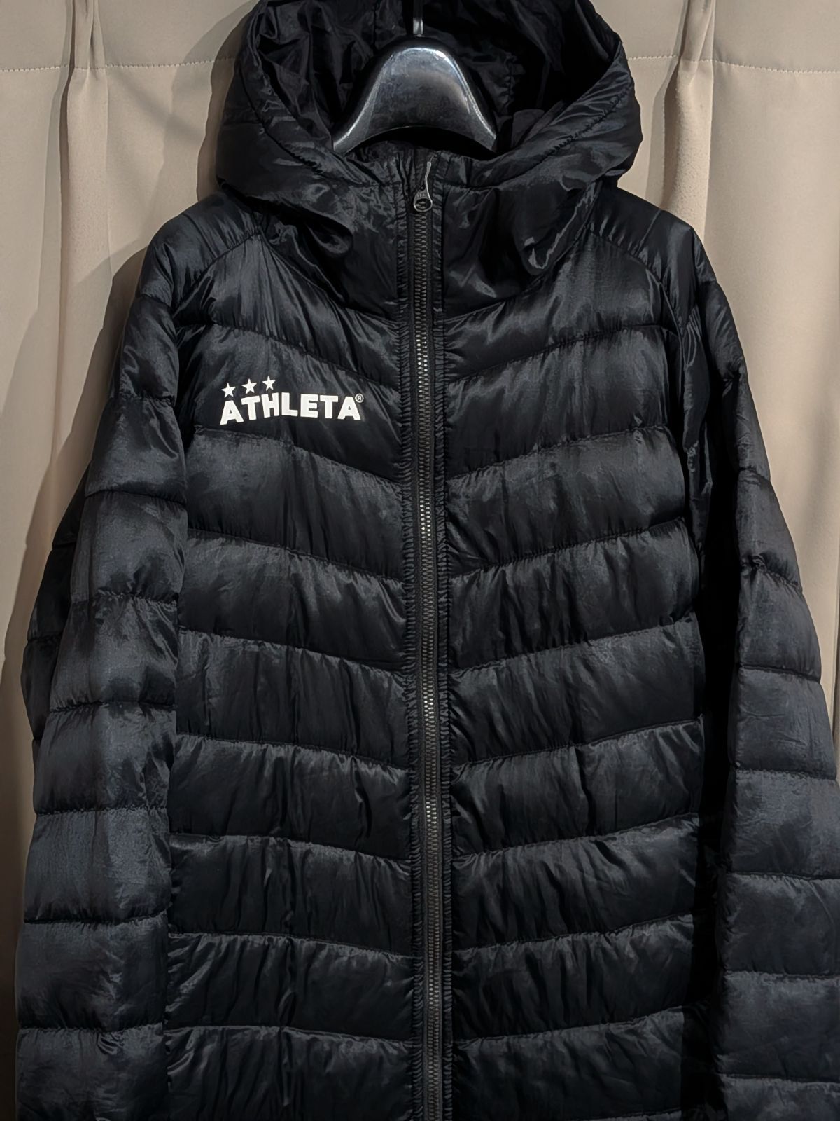 ATHLETA アスレタ 中綿 ベンチコート 150 黒 - メルカリ