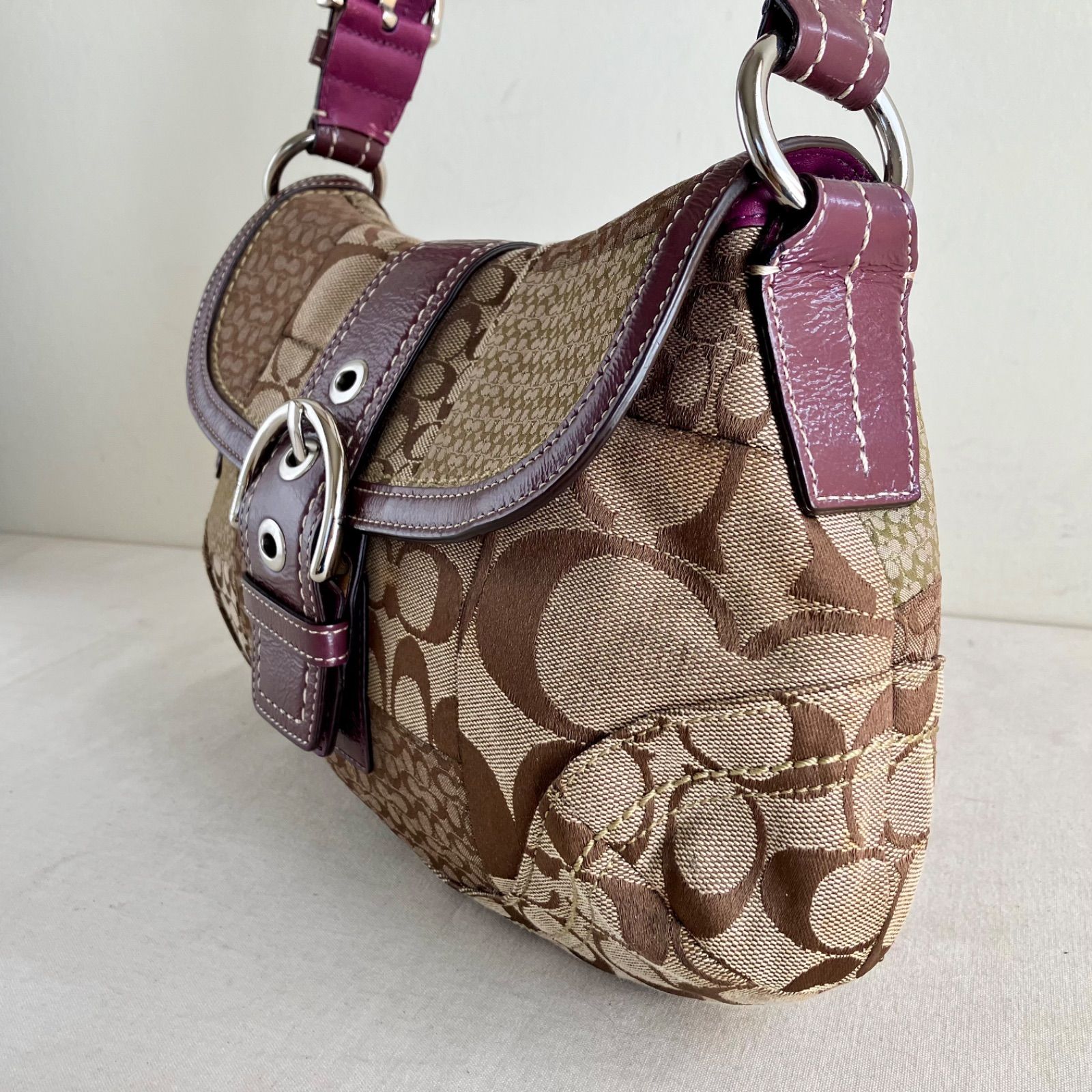 Coach Vintage y2k Jacquard Medium Soho Flap Patchwork Shoulder bag