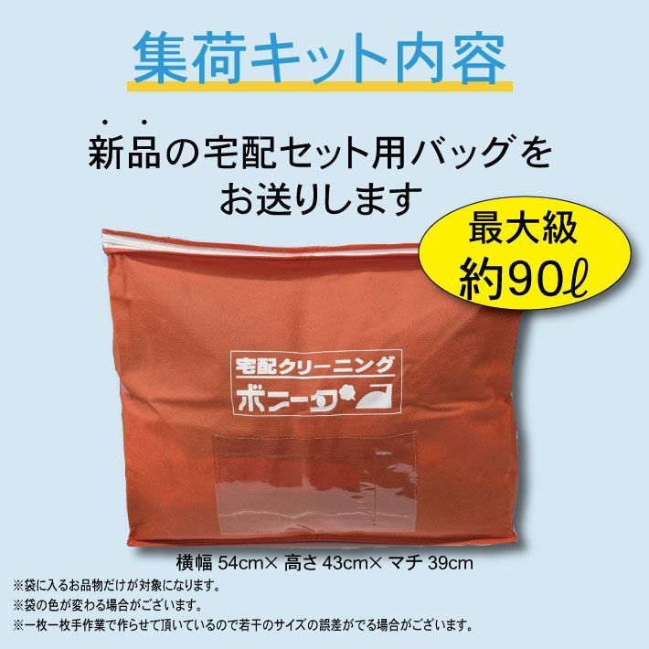  宅配クリーニング １０点バック大サイズ １０点迄OK その他 洗濯用品