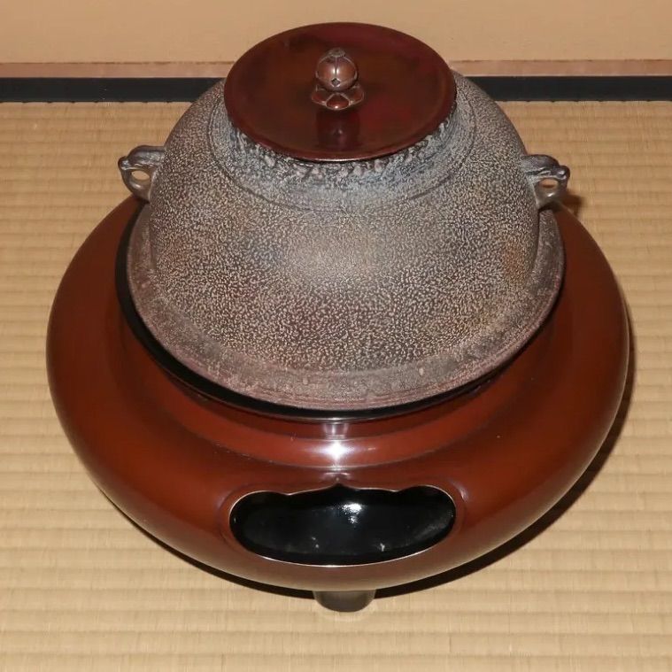 茶道具】和田美之助 唐銅朝鮮風炉 真形釜添 - メルカリ