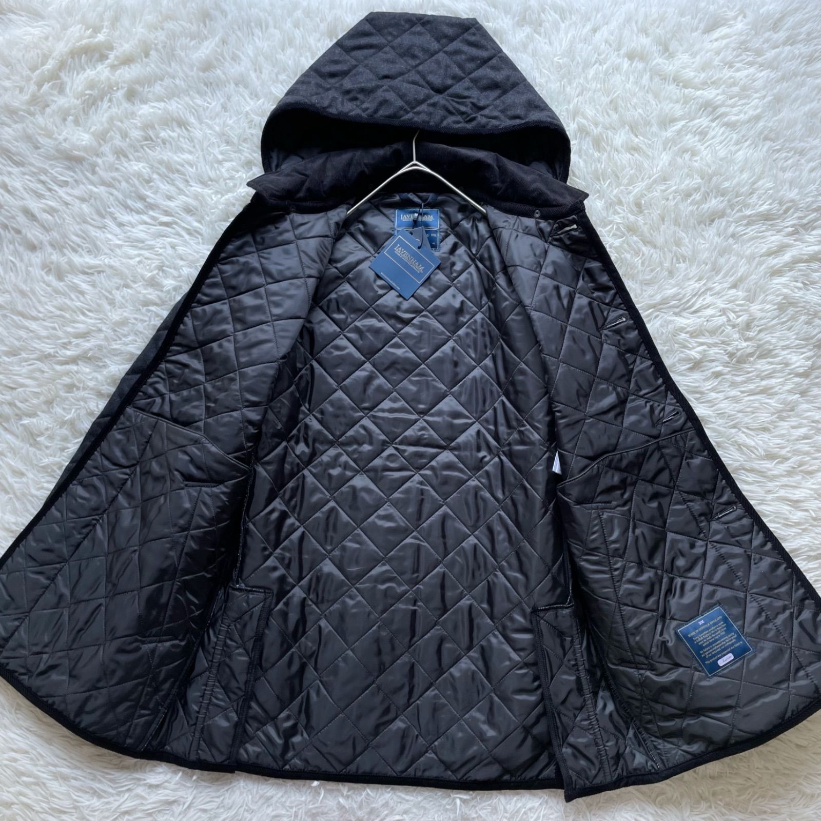 未使用品 極美品 ラベンハムLAVENHAM メンズ ウール混キルティング