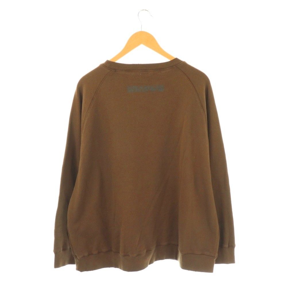 フレームワーク Framework MEAN MACHINE AGE 別注PEANUTS VTG CREW スウェット F ブラウン グレー DO OS