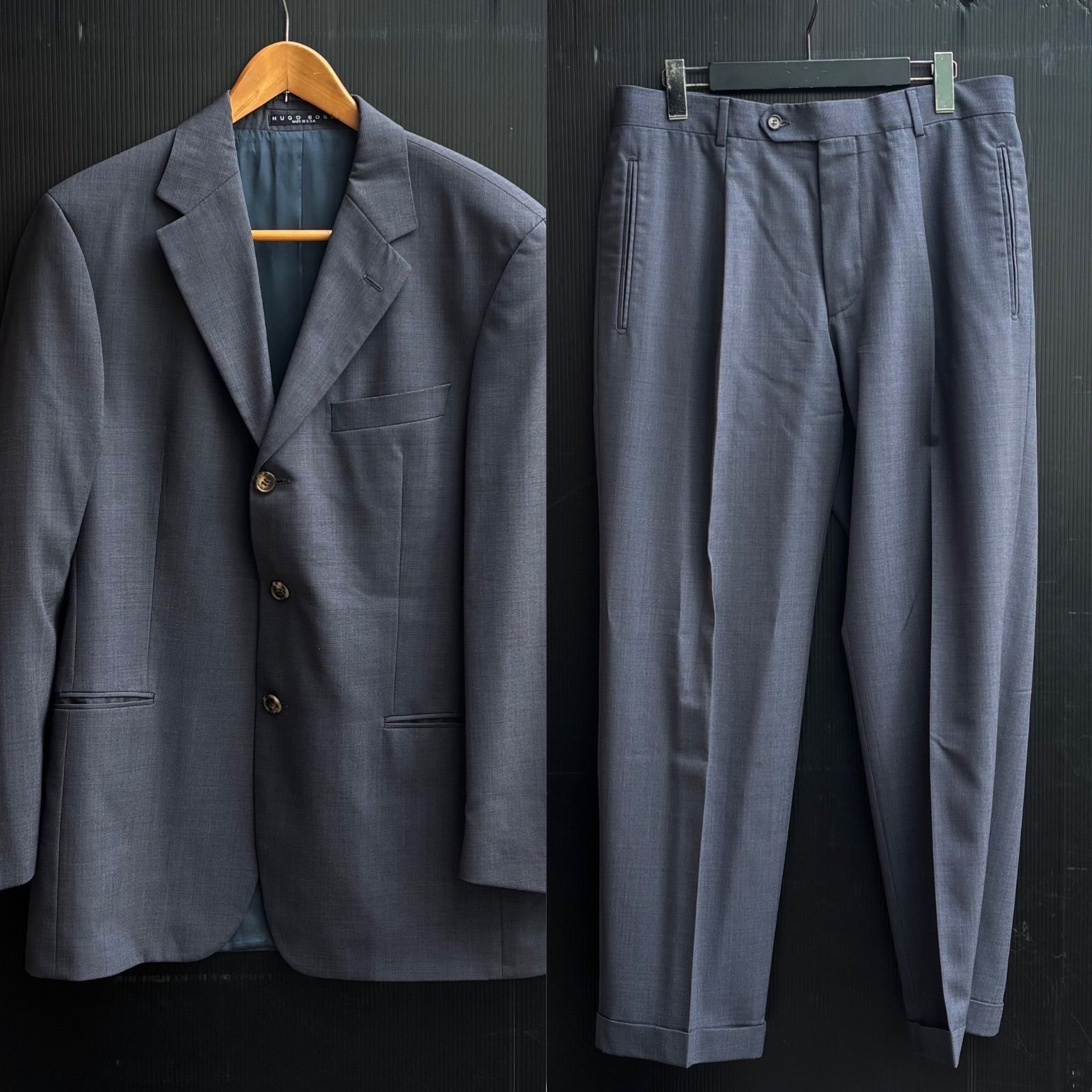 HUGO BOSS ヒューゴボス 3B シングル テーラード ジャケット タック