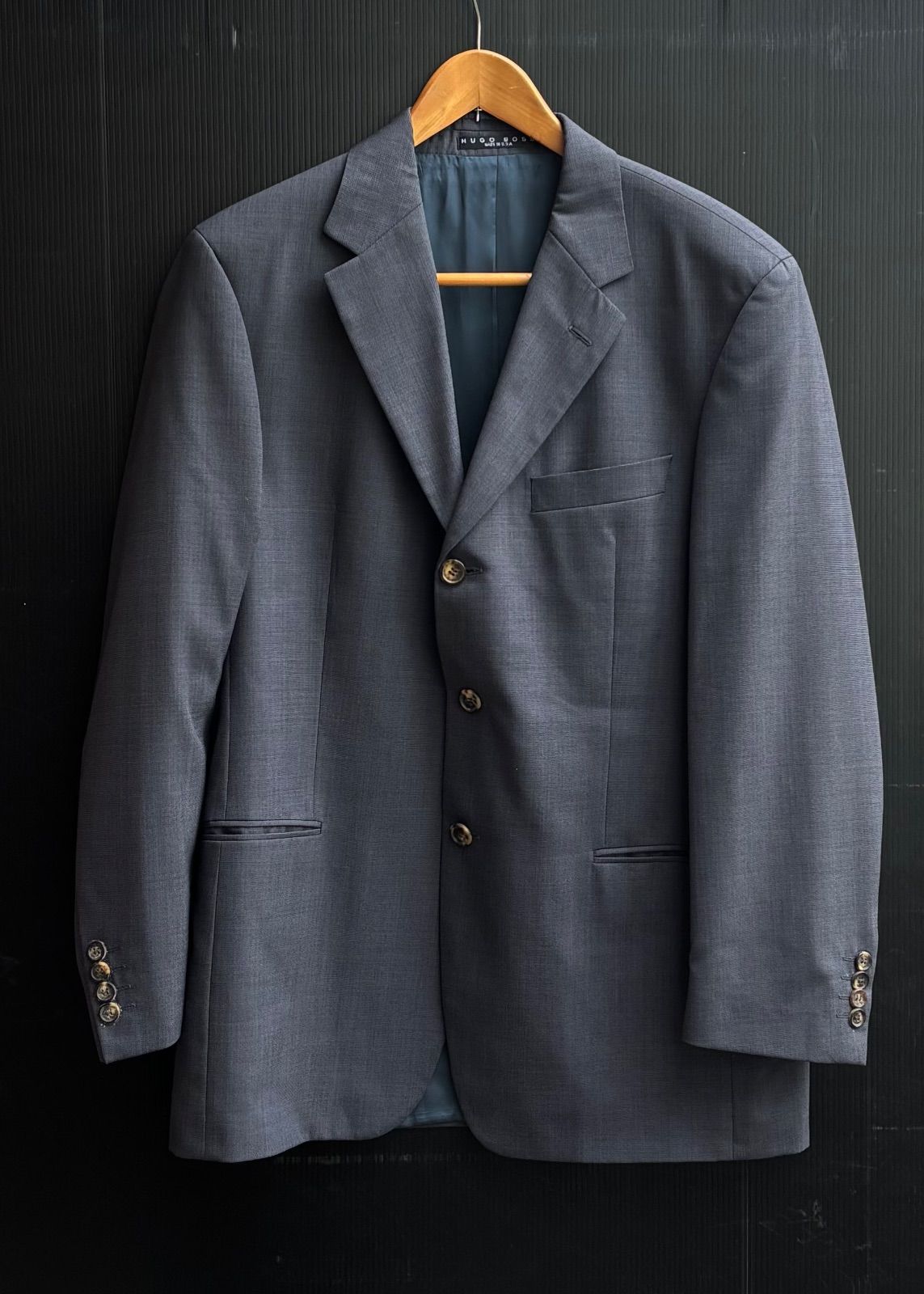 HUGO BOSS ヒューゴボス 3B シングル テーラード ジャケット タック