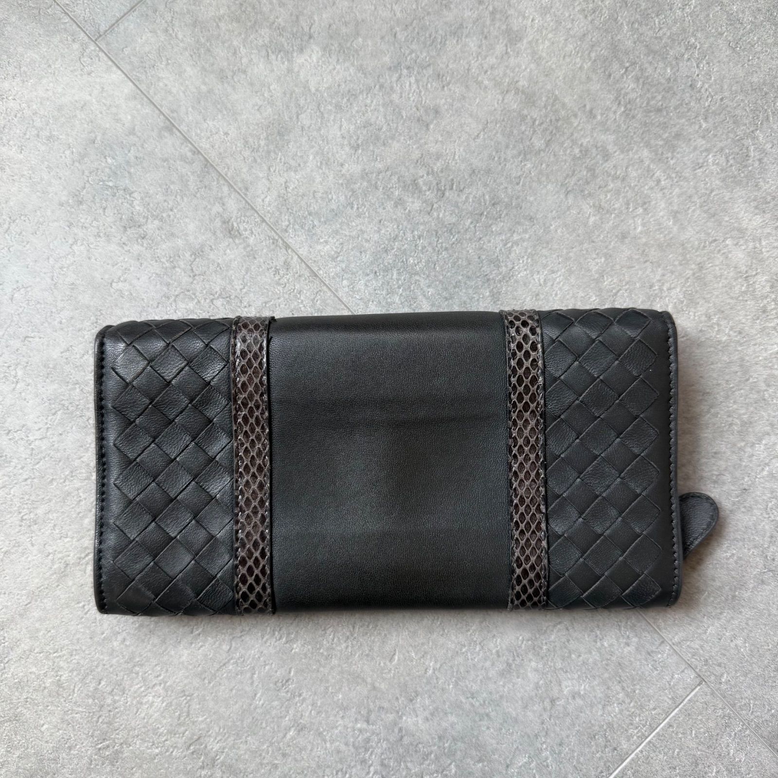 美品 BOTTEGA VENETA ボッテガヴェネタ イントレチャート長財布