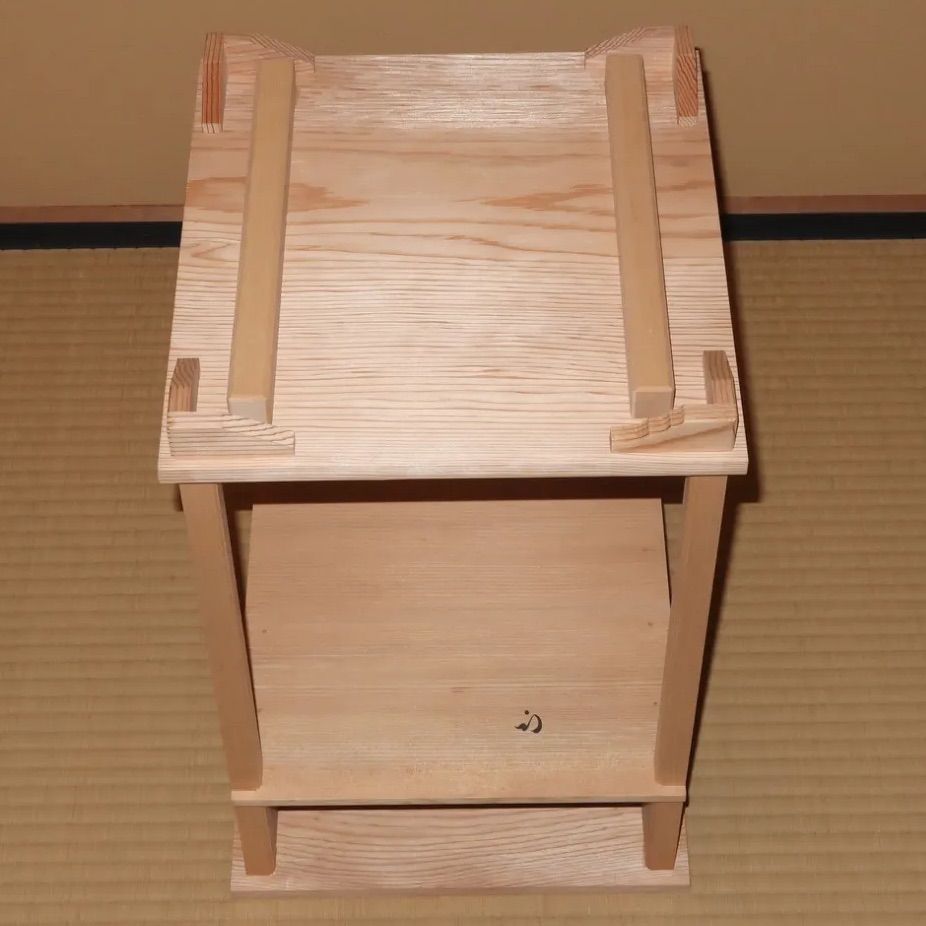 茶道具】江岑好 三木町棚 江岑棚 尋牛斎在判 表千家 - メルカリ