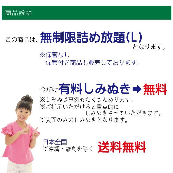 宅配クリーニング 詰め放題Lサイズ