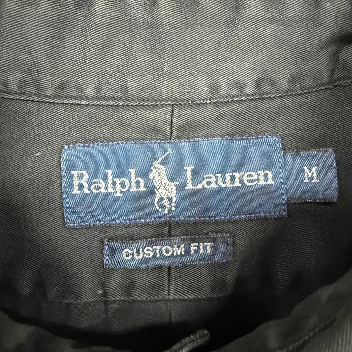 L 00 s ポロ ラルフローレン ボタンダウン コットンシャツ ブラック