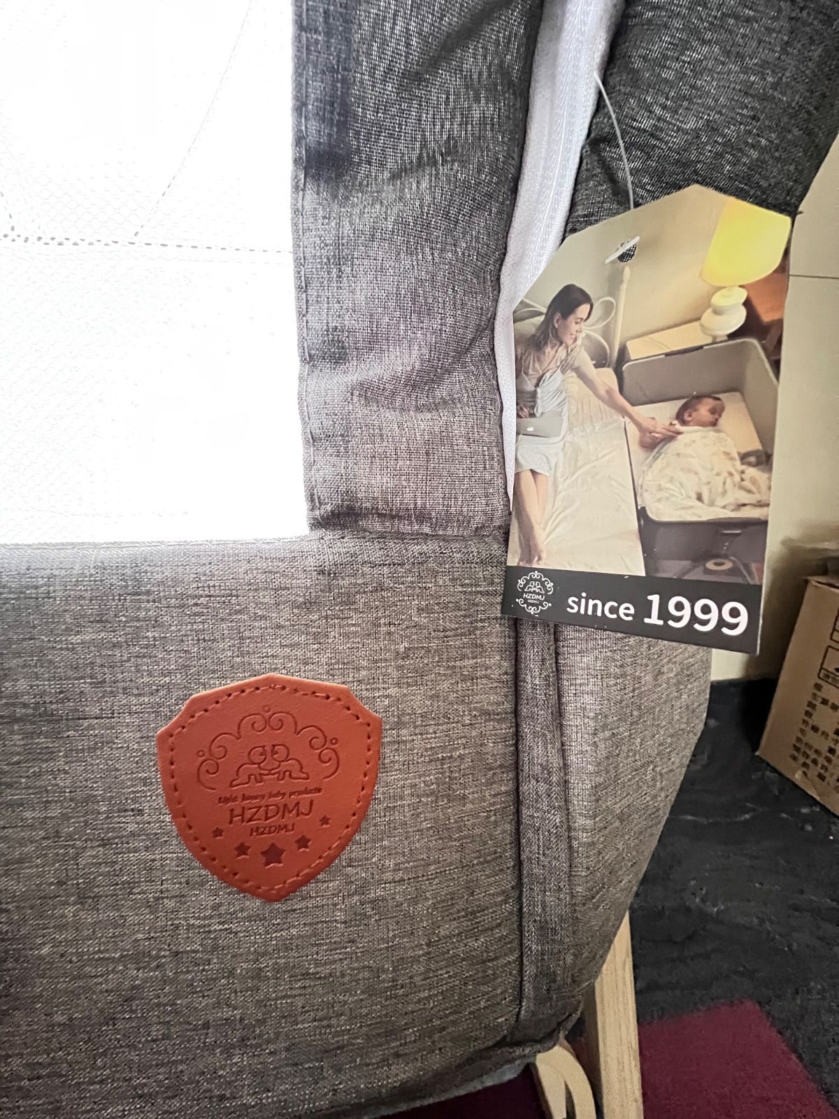 新品】正規品HZDMJベビーベッド添い寝折りたたみ ハイローベッドグレー