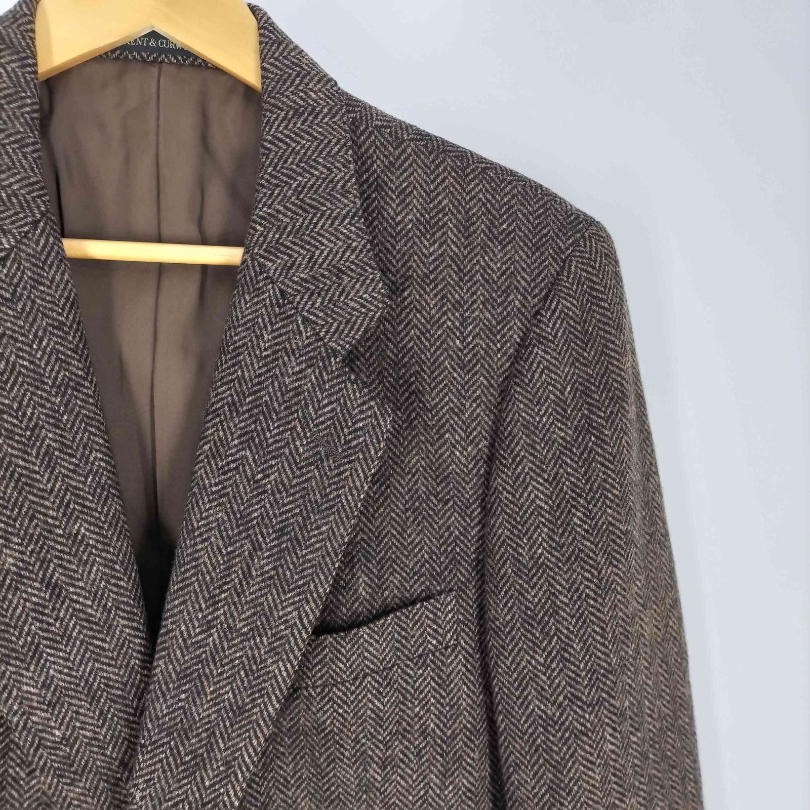 ケントアンドカーウェン KENT＆CURWEN クルミボタン ヘリンボーン