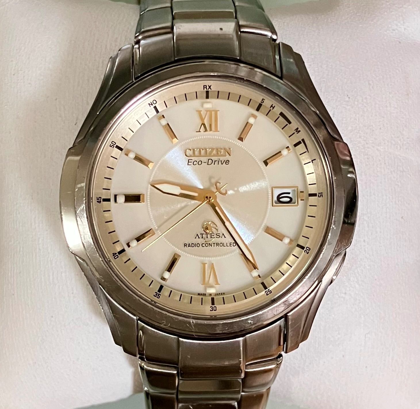 ☆稼働品☆CITIZEN シチズン☆アテッサ☆電波ソーラー☆エコドライブ 