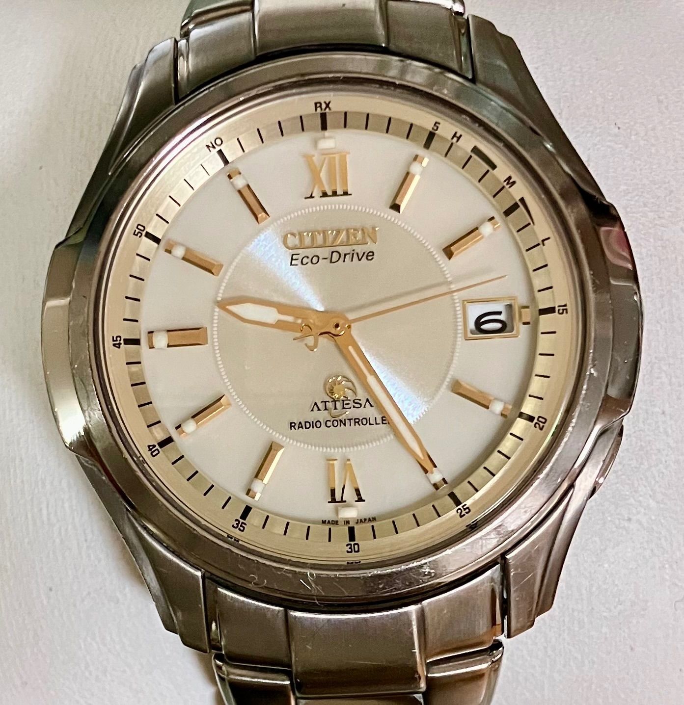 ☆稼働品☆CITIZEN シチズン☆アテッサ☆電波ソーラー☆エコドライブ 