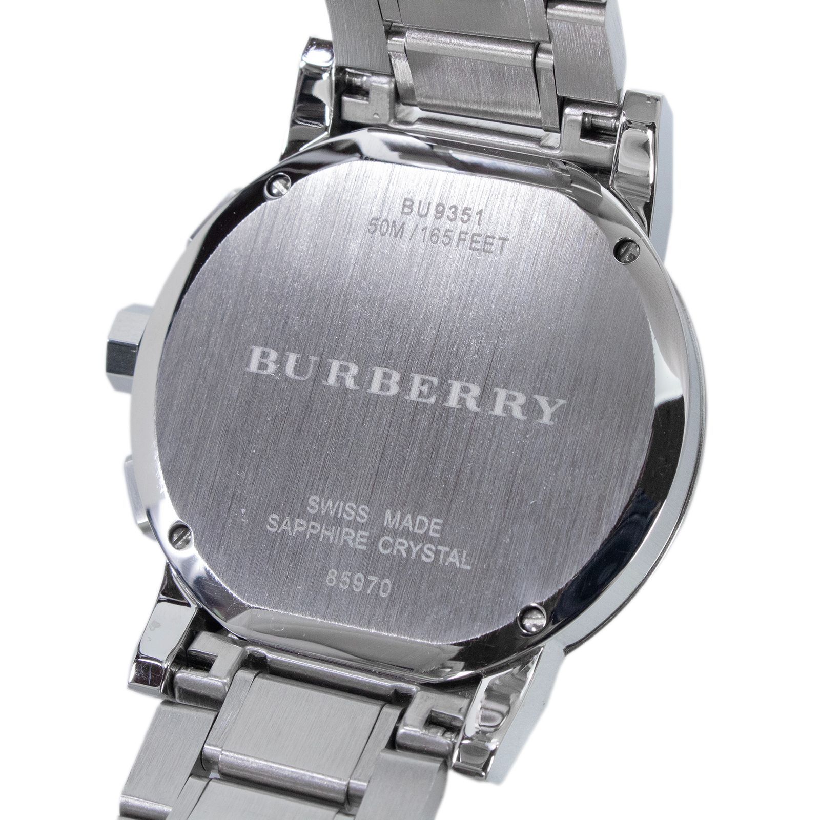 送料無料 バーバリー 腕時計 クォーツ 3針 新品同様 メンズ ザ シティ