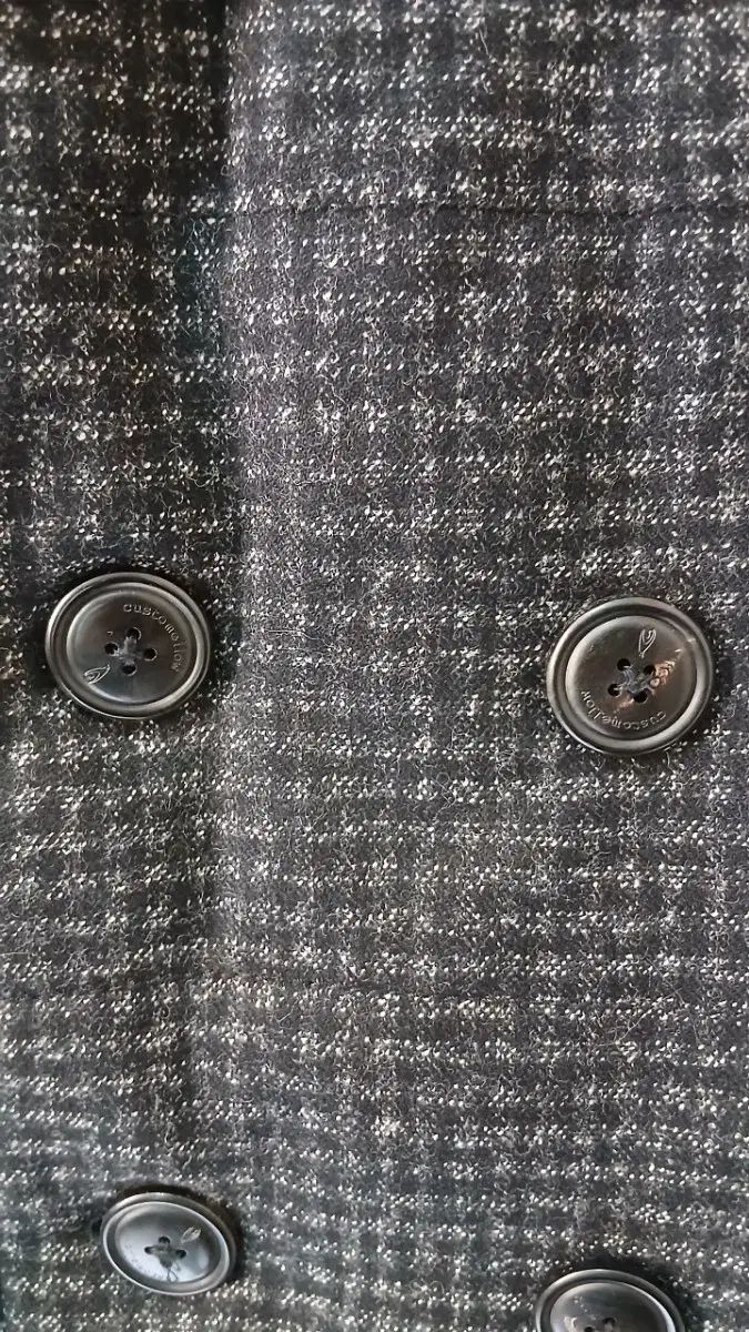 Customellow メンズ ダウン ウールコート