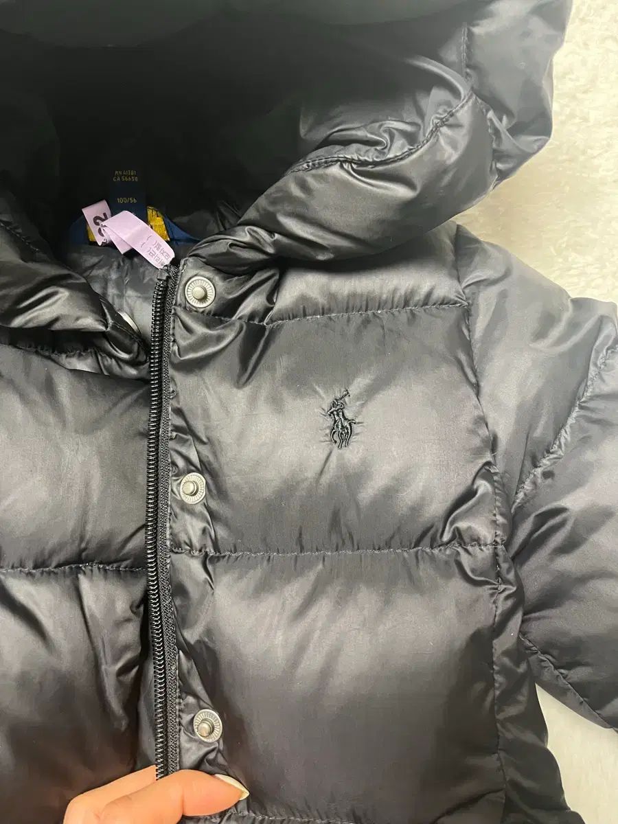  ポロラルフローレン ブラック パファー ダウン 3 t その他 ジャケット ブルゾン