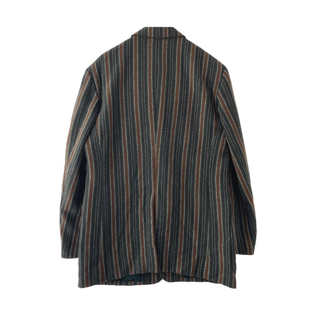 ヴィンテージ デザインテーラードジャケット old レトロ ストライプ
