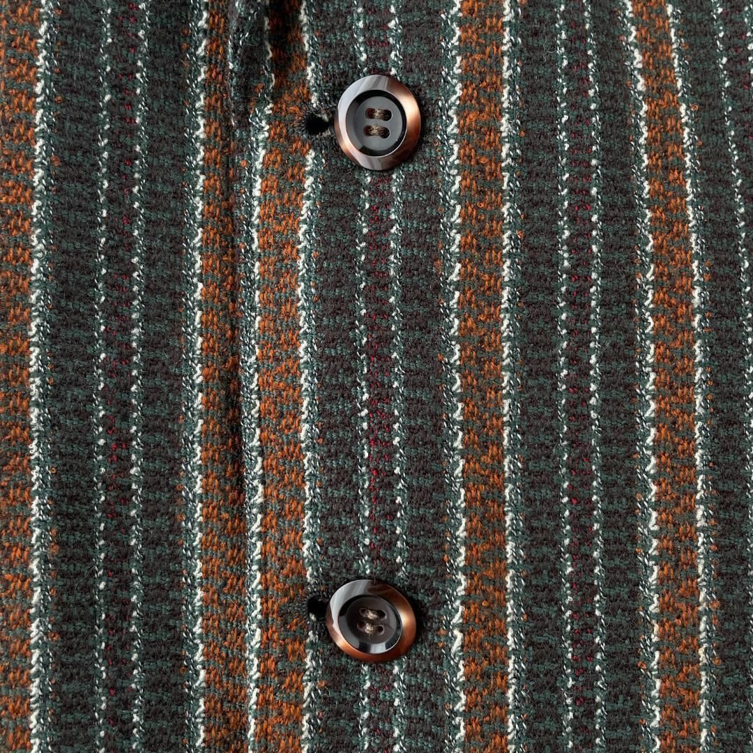 ヴィンテージ デザインテーラードジャケット old レトロ ストライプ