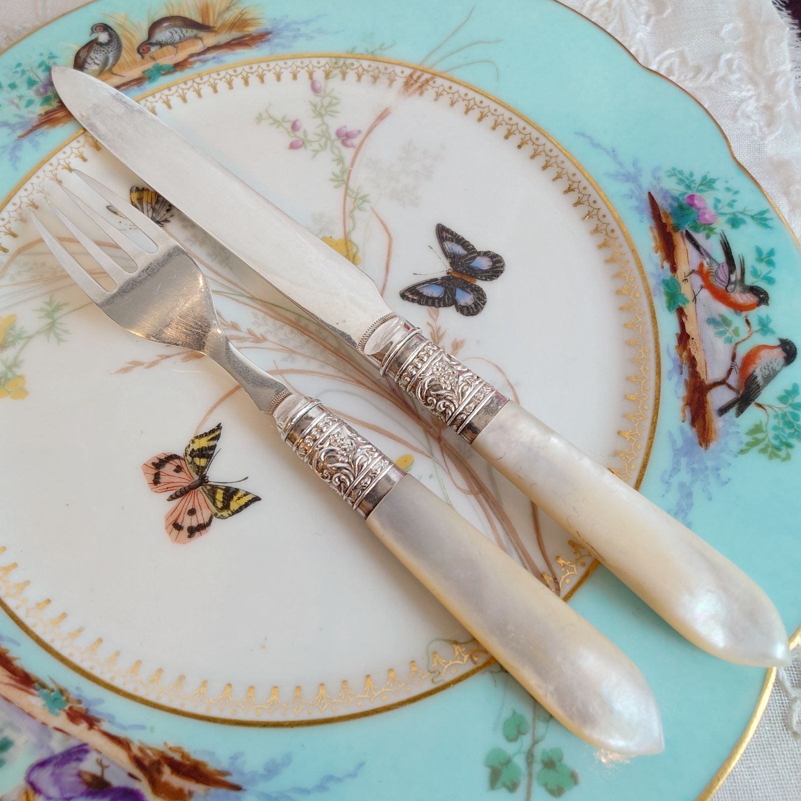 白蝶貝ハンドル