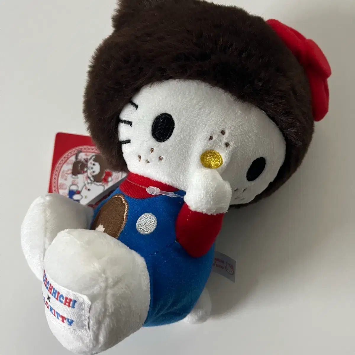 ハローキティ .モンチッチぬいぐるみ 約15cm モンチッチ×ハローキティ ぬいぐるみ マスコット 人形 インテリア コラボ