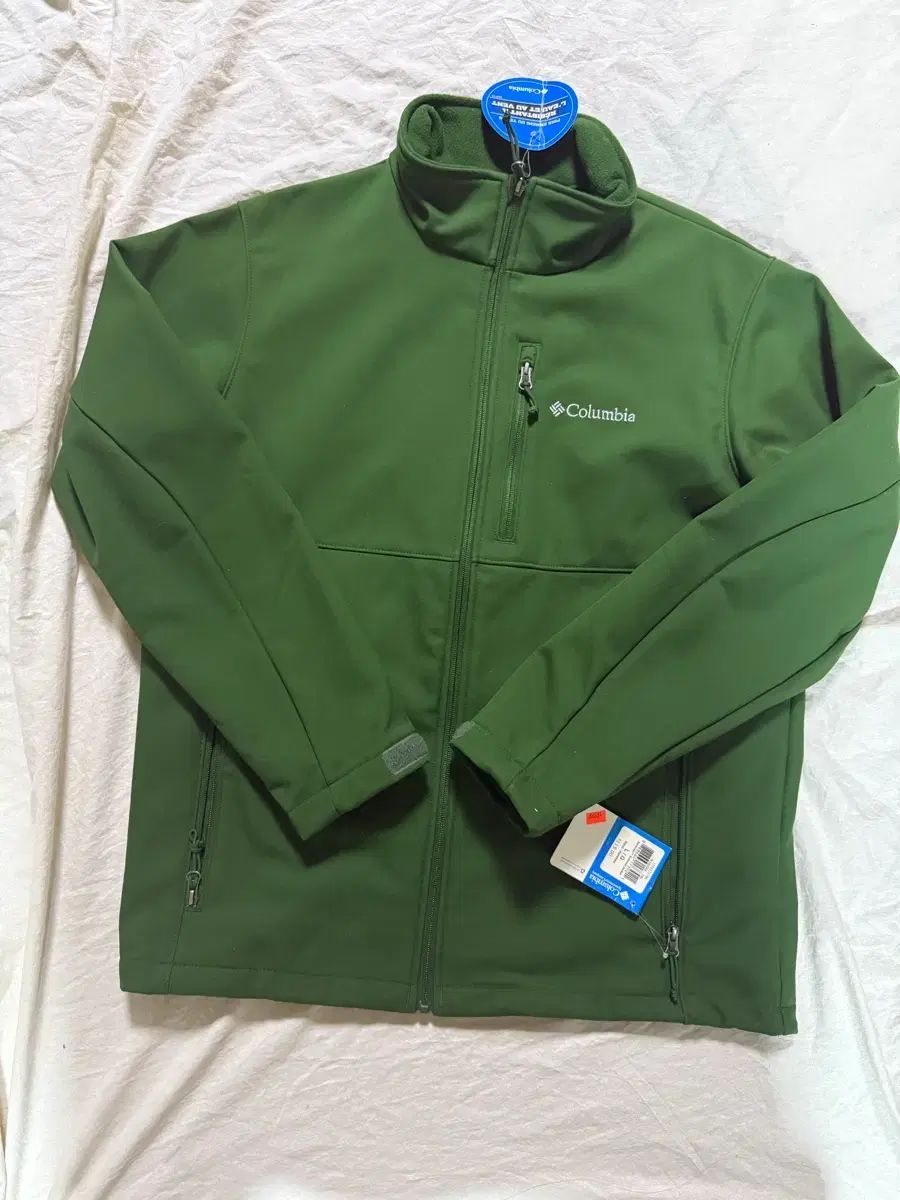 コロンビア ソフトシェル ジャケット グリーン L