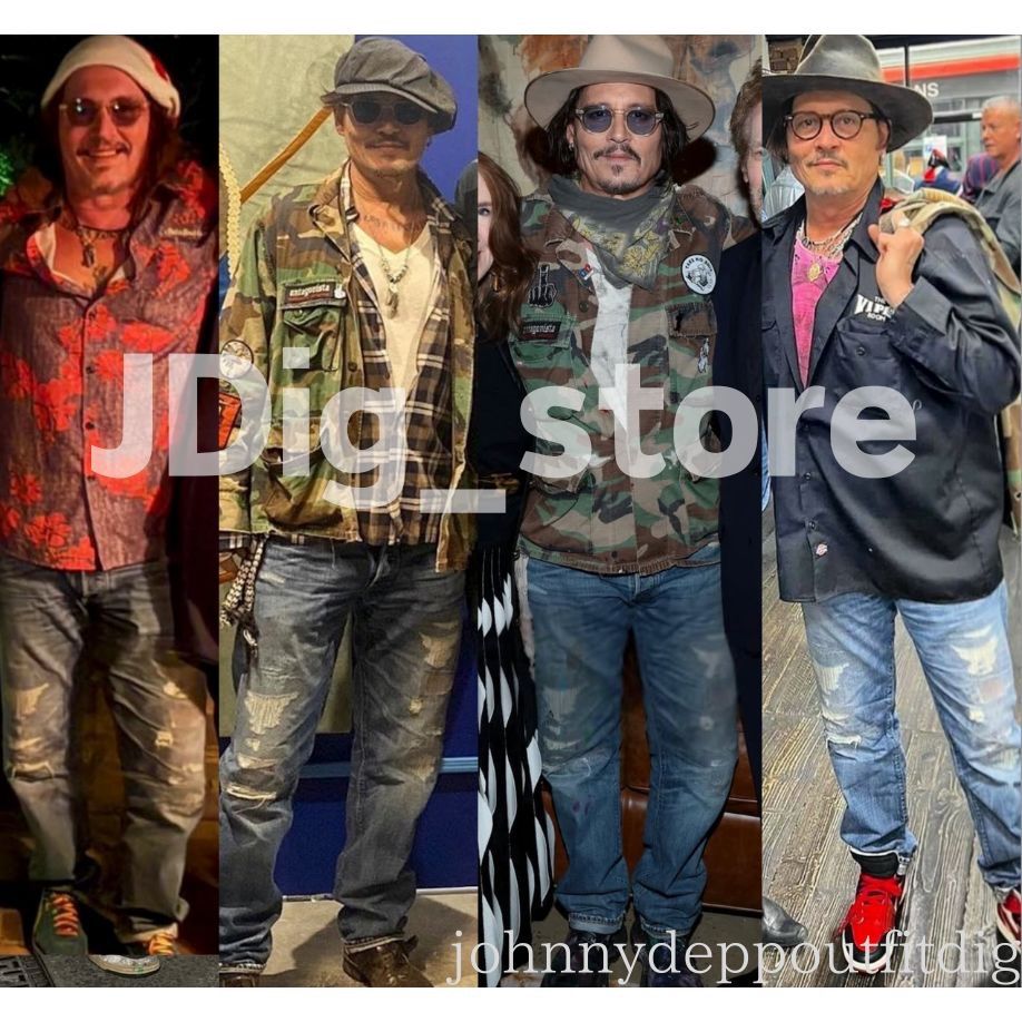 新品 ジョニーデップ コミコン撮影会着用 RRL ラルフローレン ダメージ