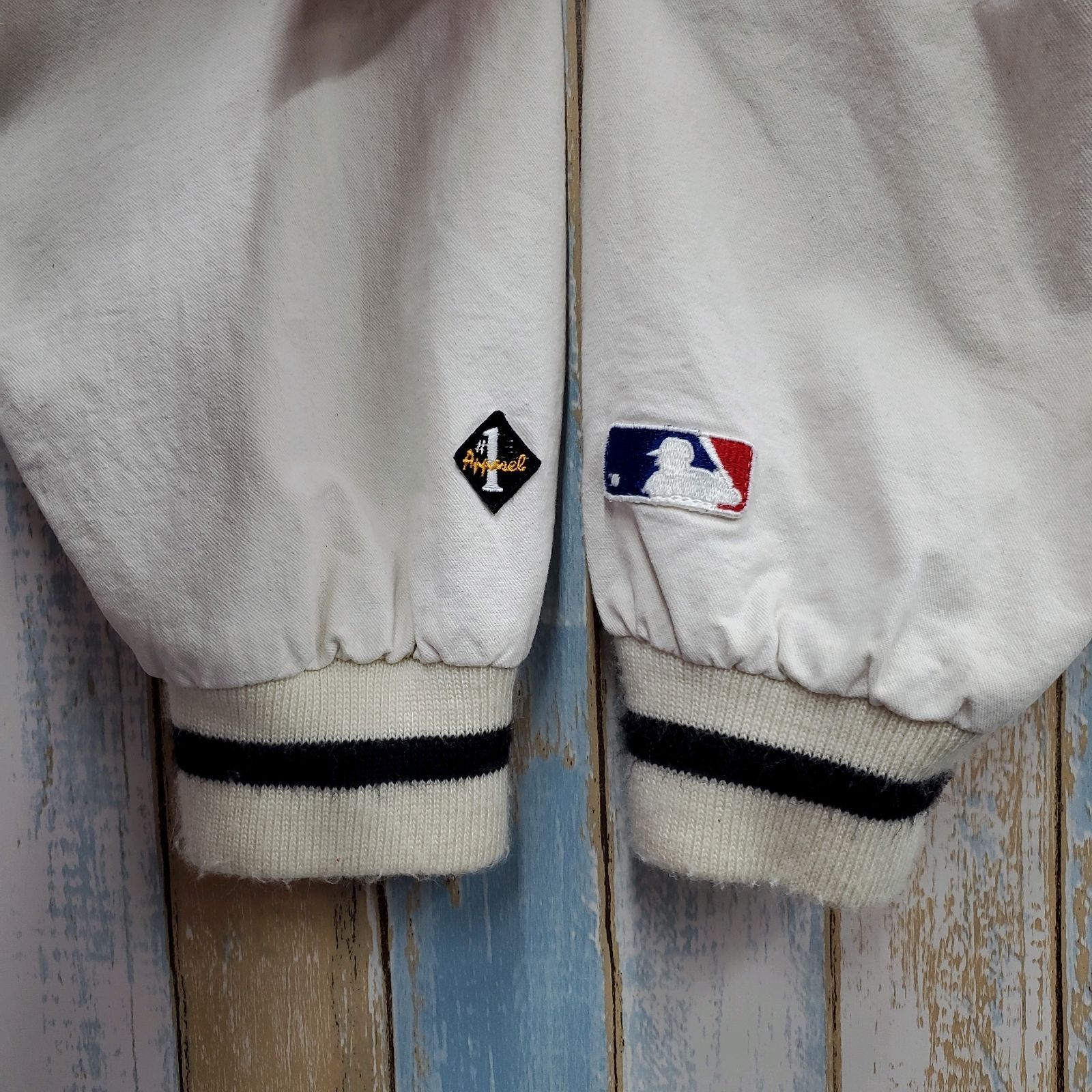 HB67MLBスタジャンフロリダマーリンズチームロゴ刺繍90sXL HB67☆MLB 