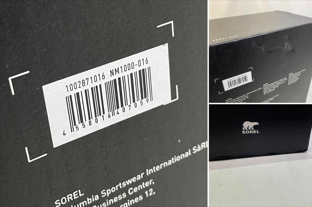  01 w 5871 〇 SOREL ソレル CARIBOU Waterproof カリブー ウォータープルーフ 27 0 cm ブラック NM 1000 016 メンズ スノーブーツ 箱あり 品 スノーブーツ アウトドアシューズ