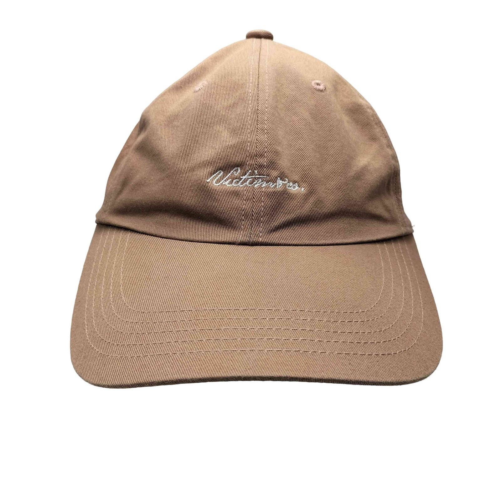 カシラ CA4LA VICTIM＆CO. コラボ ロゴ刺繍 6パネル キャップ 帽子