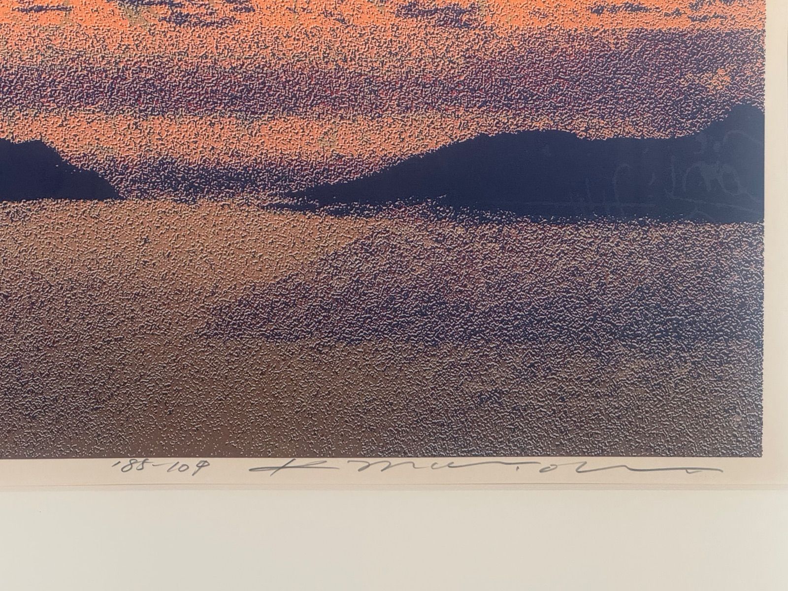 森岡完介「'85-104」シルクスクリーン 15号大 限定30 1985年作 共