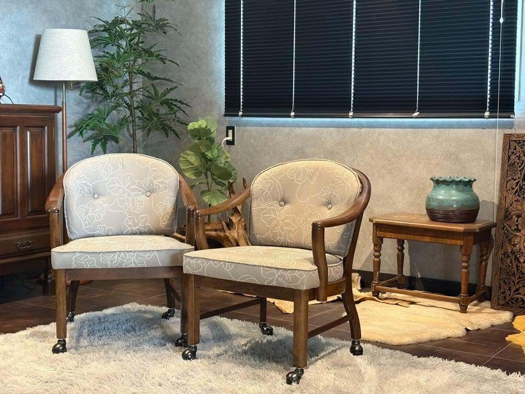 カリモク karimoku アームチェア アンティーク ヴィンテージ SZ