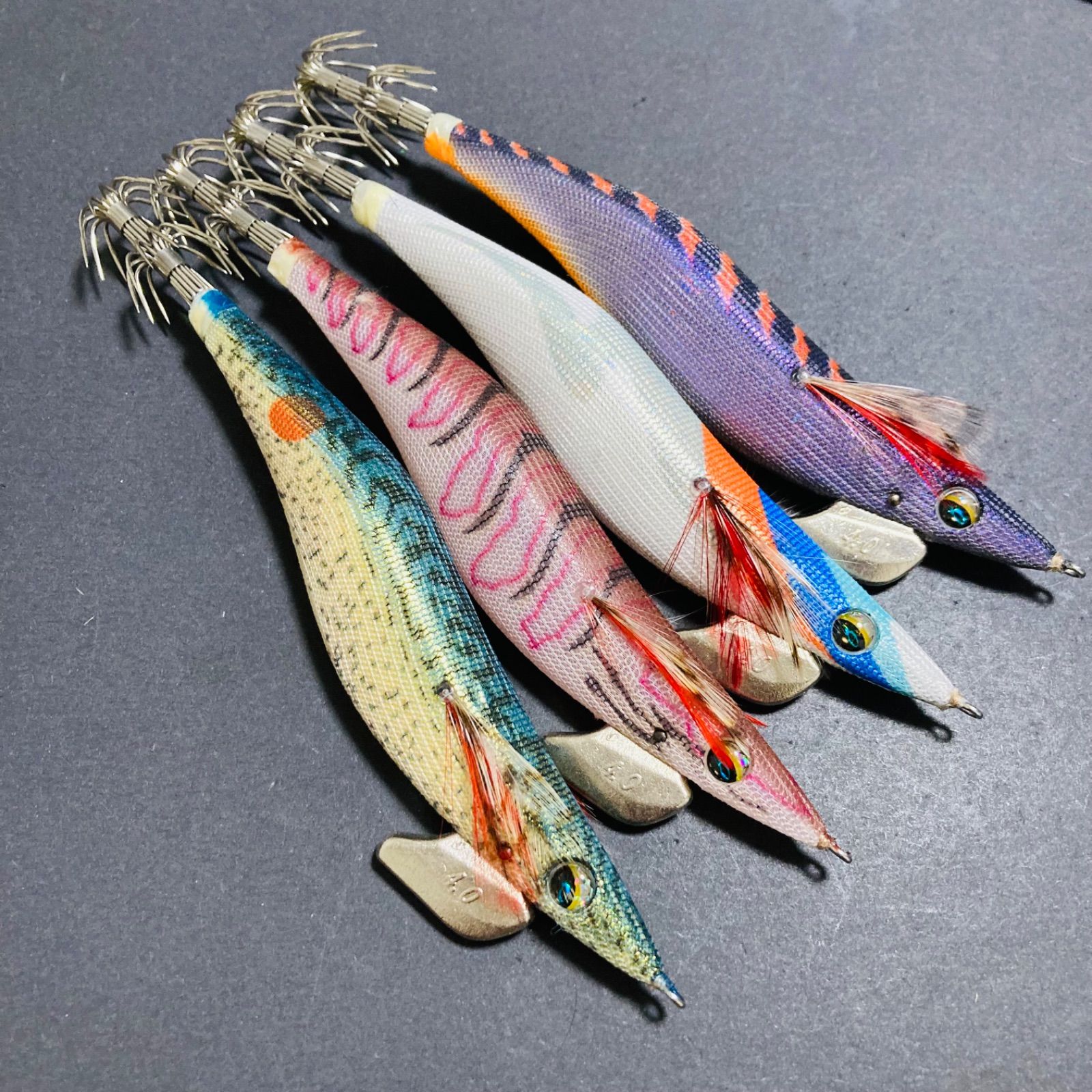 美品】 エメラルダス ラトル 4号 ゴマサバジャパン エギ エギセット