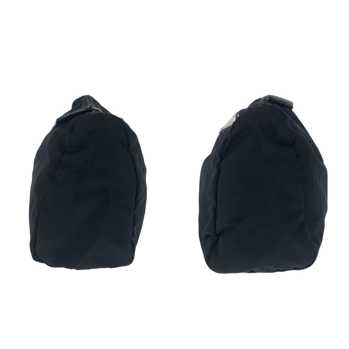 PRADA プラダ テスート 三角ロゴ ブラック 黒 ナイロン ポーチ メイク