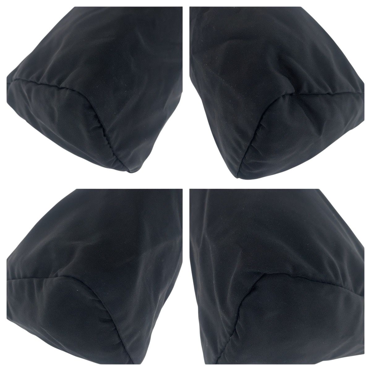 PRADA プラダ テスート 三角ロゴ ブラック 黒 ナイロン ポーチ メイク