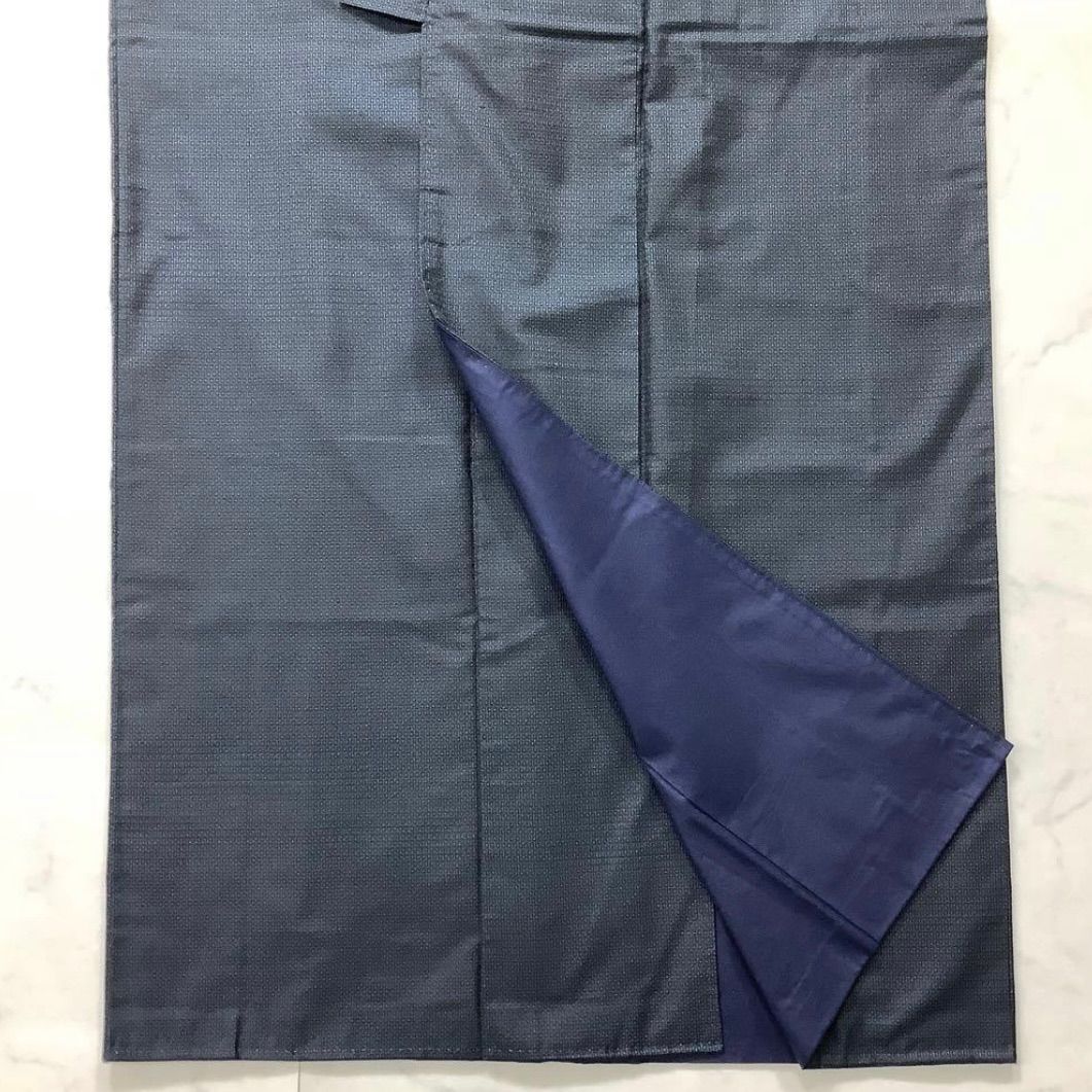 kimono one⬛️男前屋⬛️大島紬⬛️藍大島紬⬛️亀甲⬛️袷⬛️裄73