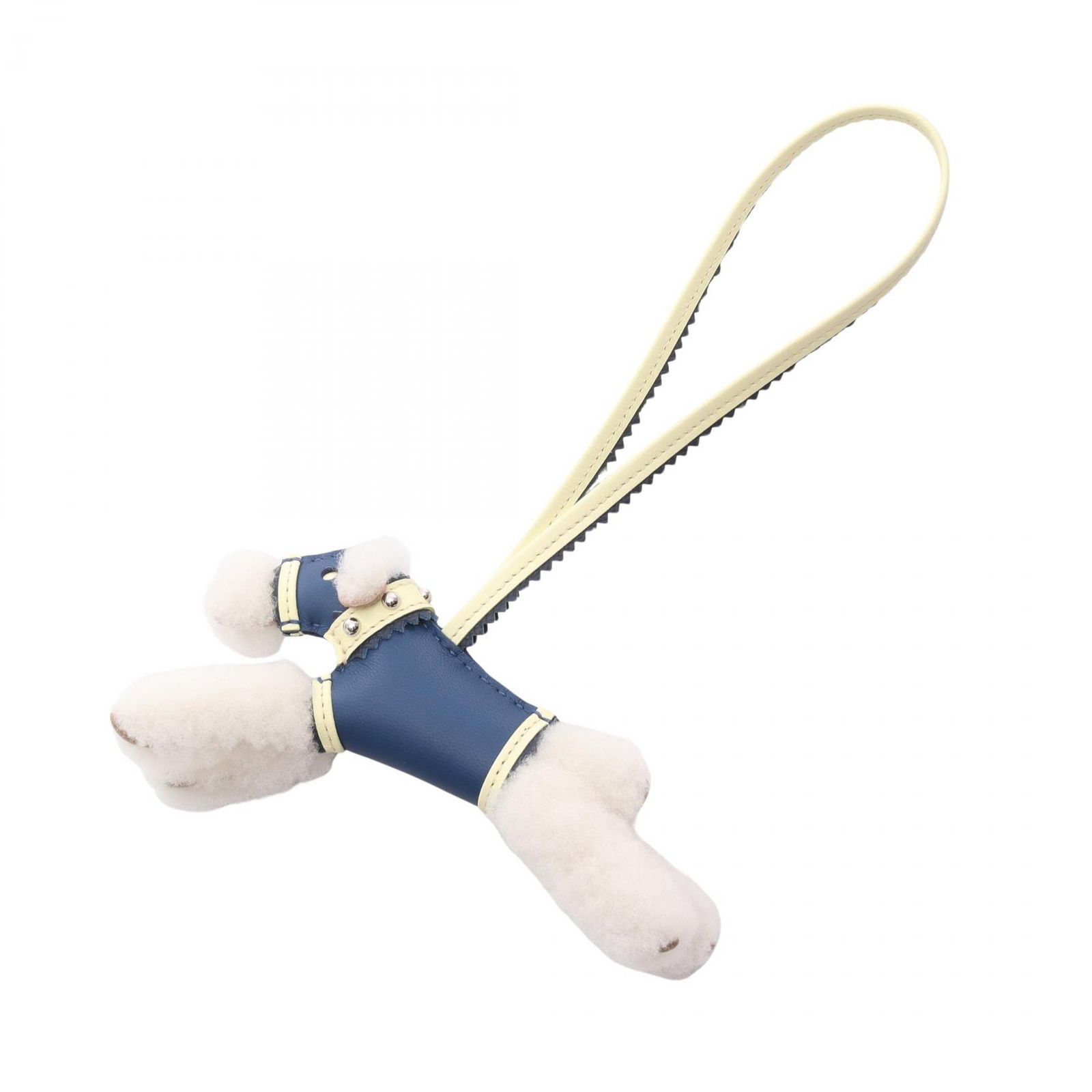 エルメス HERMES チャーム バディチャーム ブルータイ ジョーヌミルトン ブルーアビス ブル ムートン バディ