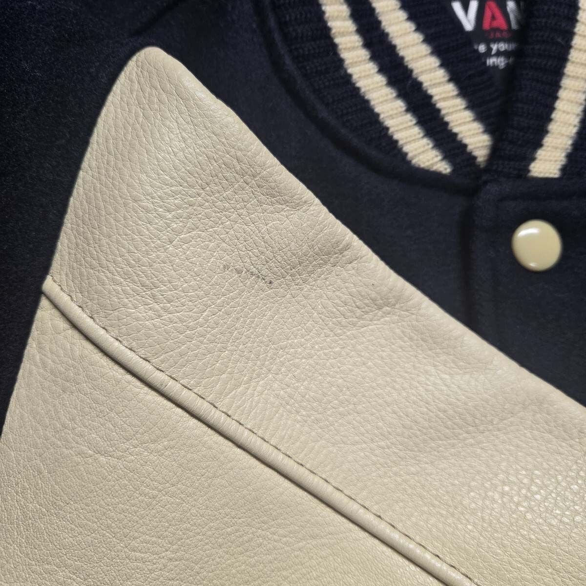 袖革スタジアムジャンパー VAN JAC ヴァンヂャケット ボタスタ