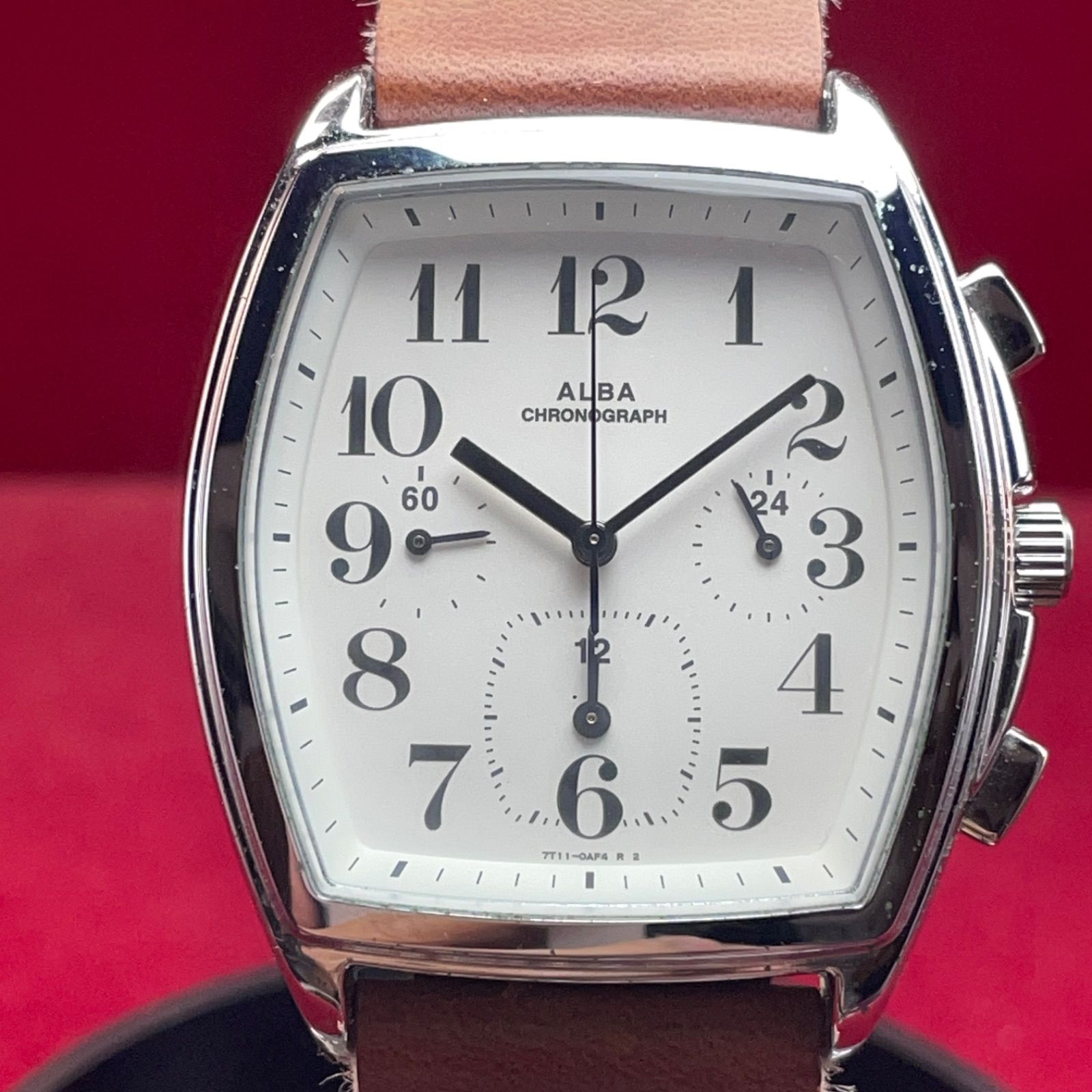 未使用 SEIKO ALBA RIKI WATANABE クロノグラフ クォーツ ヴィンテージ 