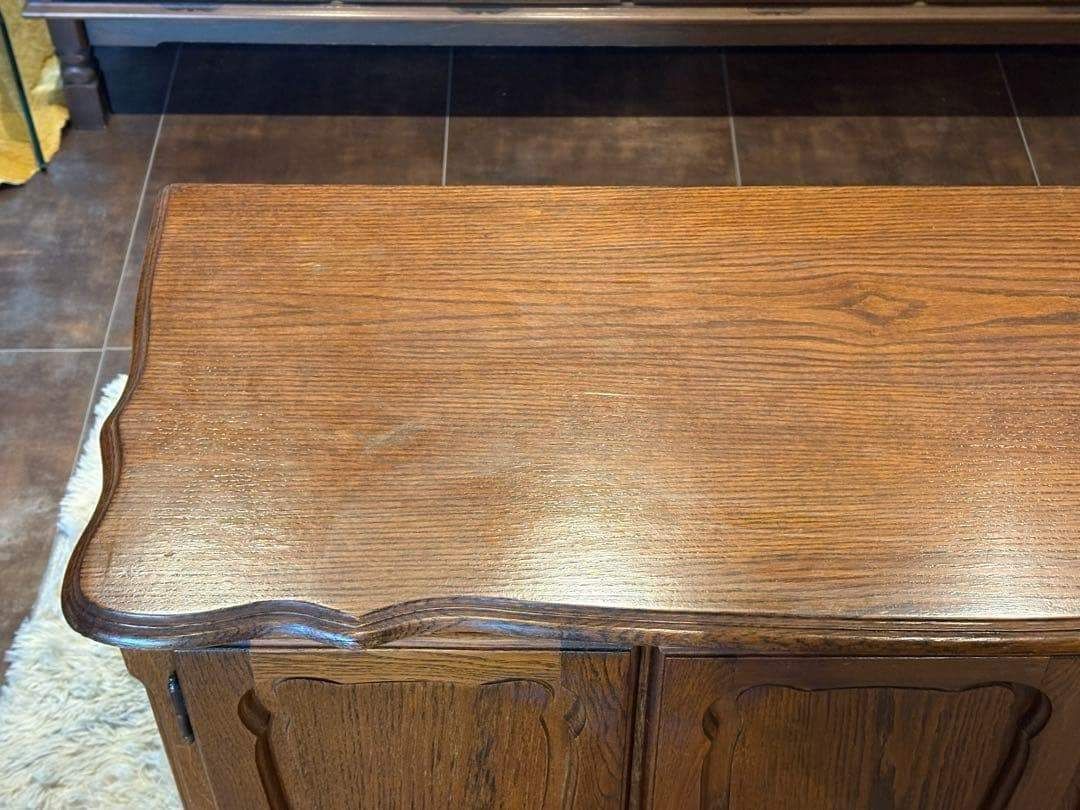 ヨーロピアン クラシック オーク材 サイドボード クラシカル