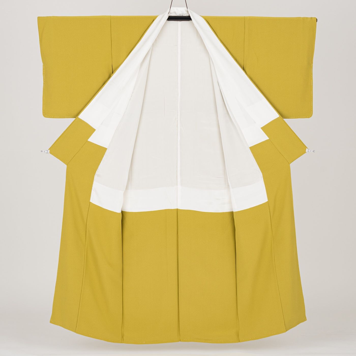  色無地 一つ紋 金糸雀色 スリムサイズ 色無地 着物