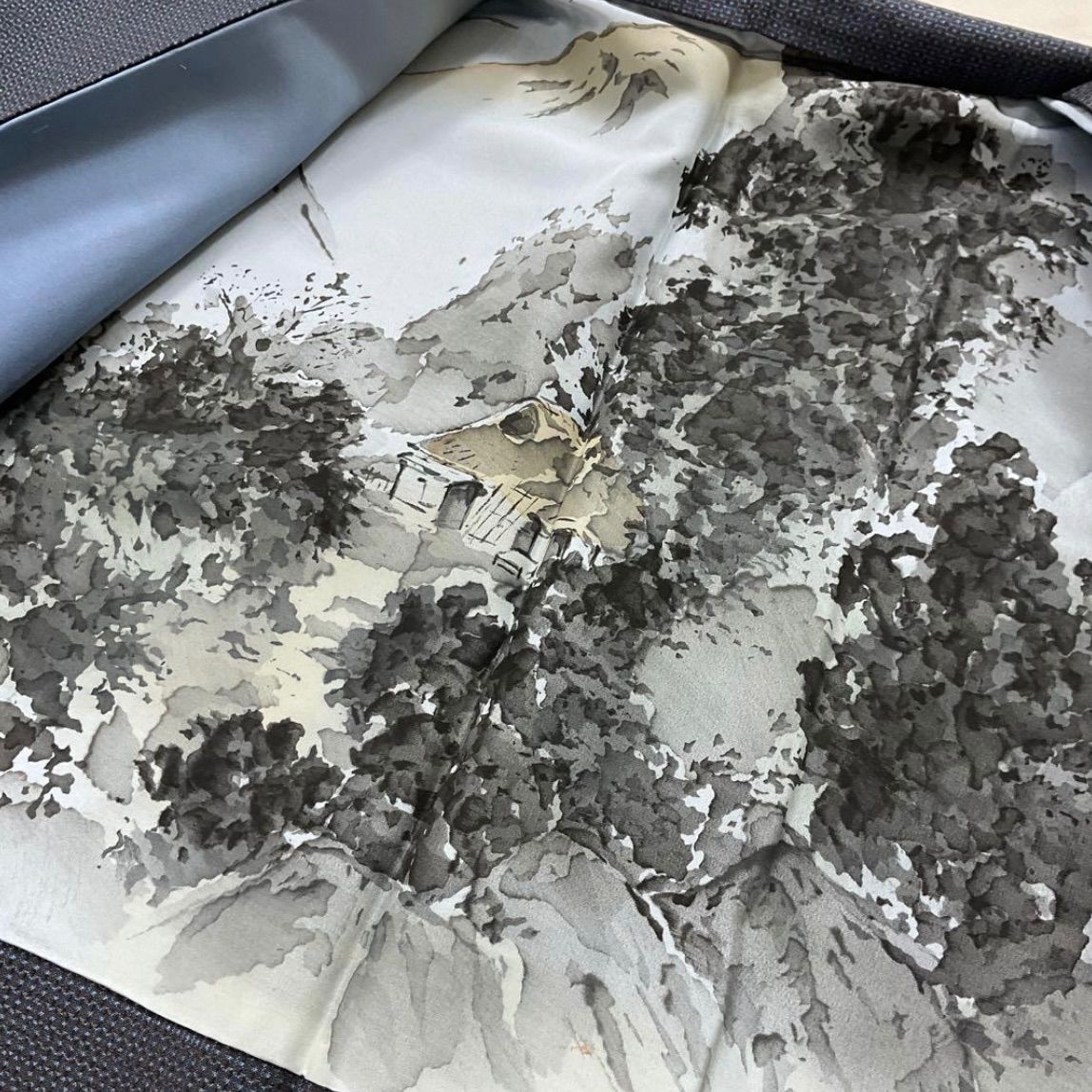 同然⬛️本場奄美大島紬⬛️藍大島紬⬛️亀甲伽藍⬛️アンサンブル⬛️仕付け糸付き⬛️袷⬛️裄70 5丈149