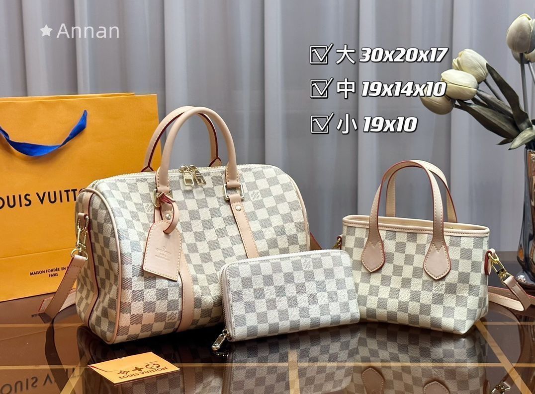 LOUIS VUITTON ルイヴィトン トートバッグ ハンドバッグ 財布 3点セット