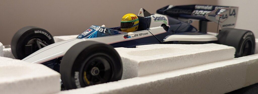 PAUL S MODEL ART 1 18 Brabham BMW BT 52 B A.Senna Test Ricard Nov. 14 TH 1983 831899