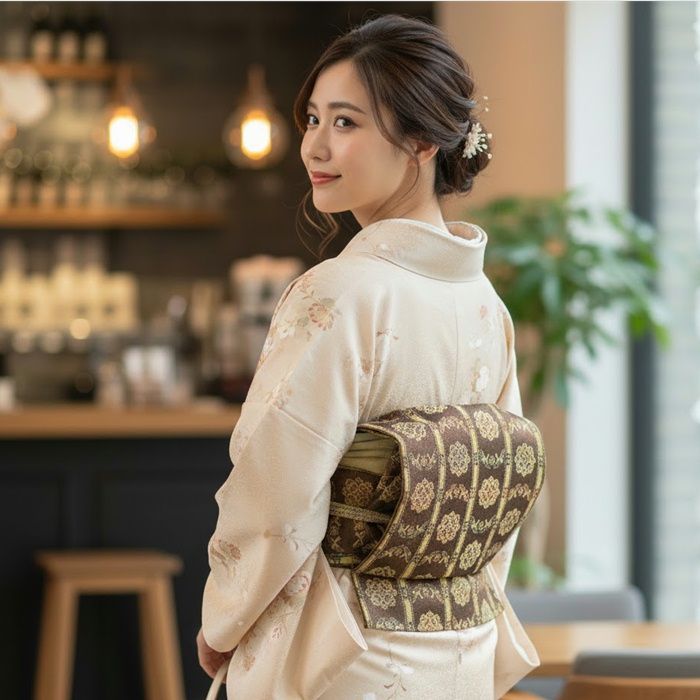 袋帯 正絹 251206 西陣 仕立て上がり 訪問着 付下げ用