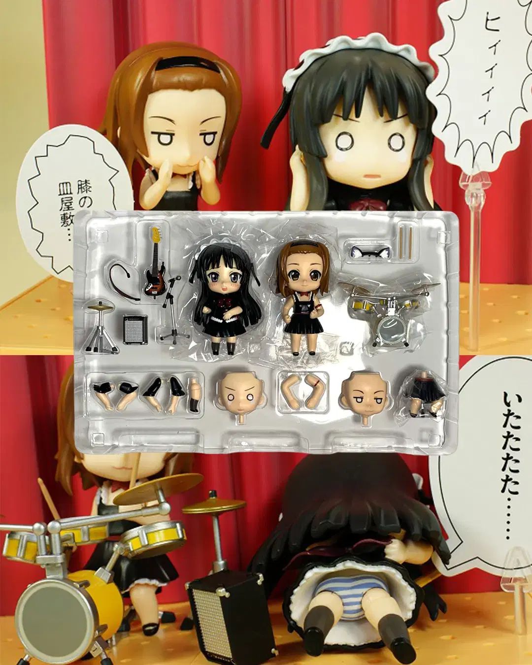 けいおん 唯&紬 フィギュア ライブステージセット 澪＆律 ねんどろいど