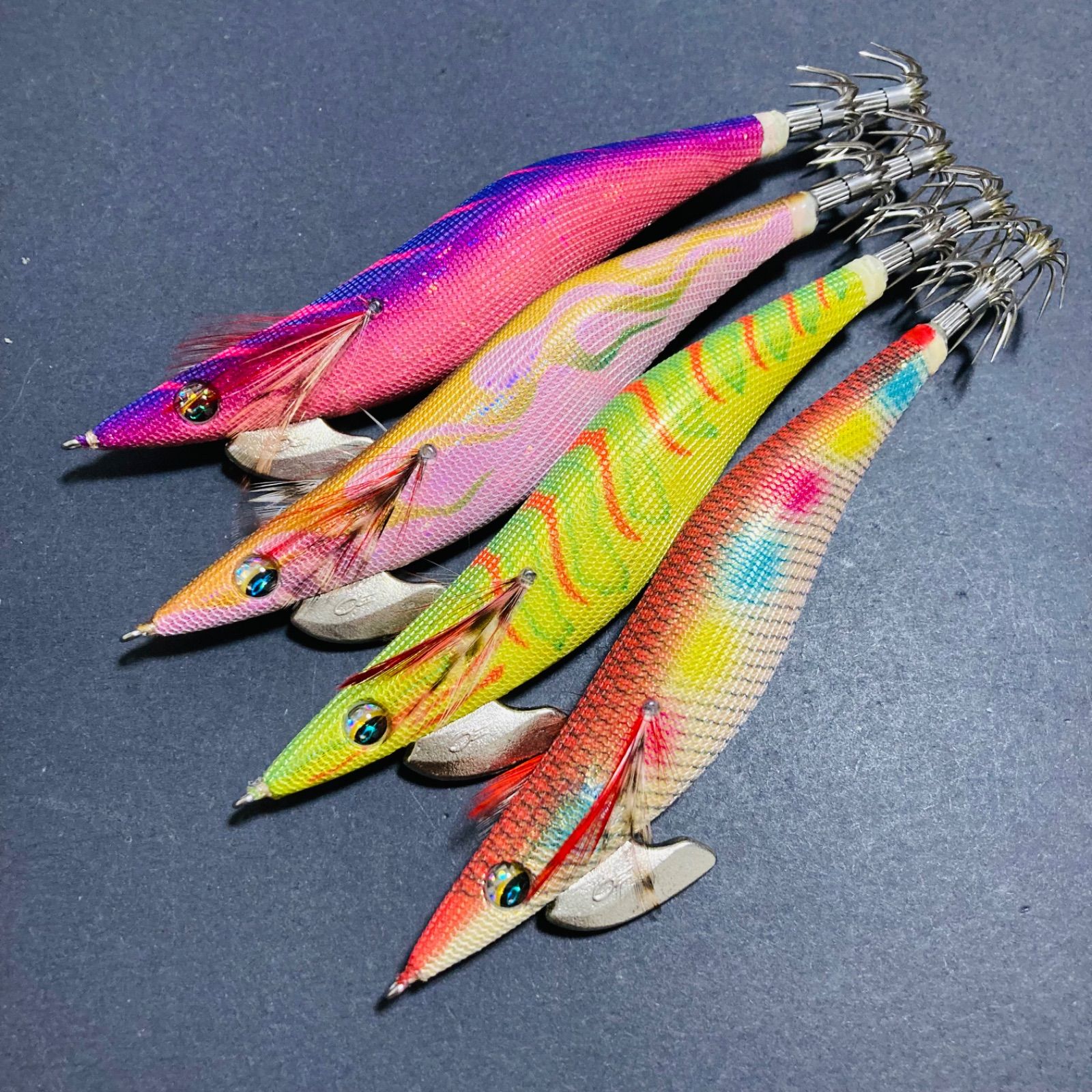 美品】 エメラルダス ラトル Type-S 4号 タイプS エギ エギセット 廃盤