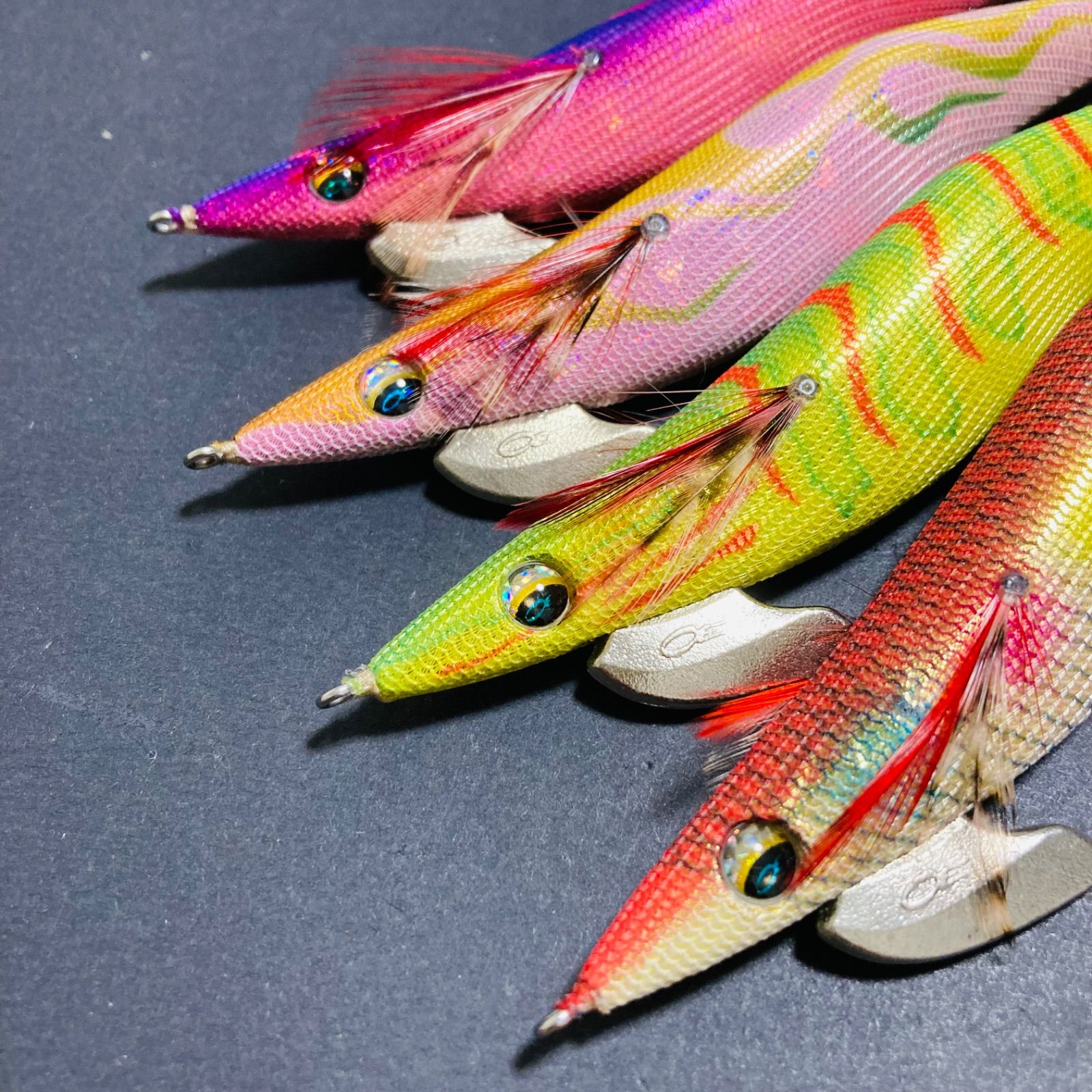 美品】 エメラルダス ラトル Type-S 4号 タイプS エギ エギセット 廃盤