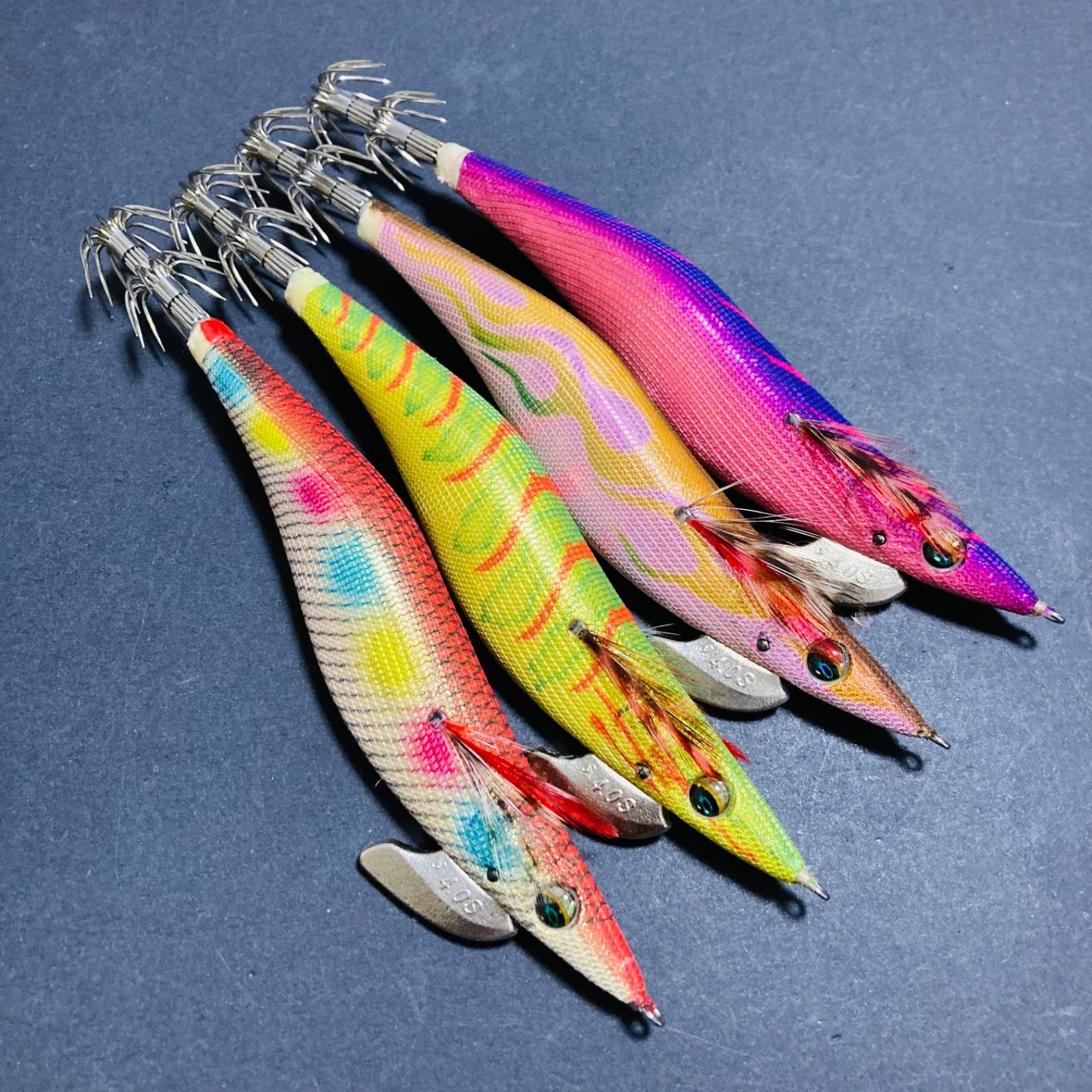 美品】 エメラルダス ラトル Type-S 4号 タイプS エギ エギセット 廃盤