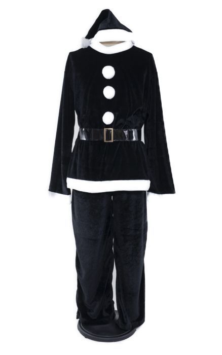 ACM66 カラフルサンタさん ブラック サンタクロース さんた クリスマス