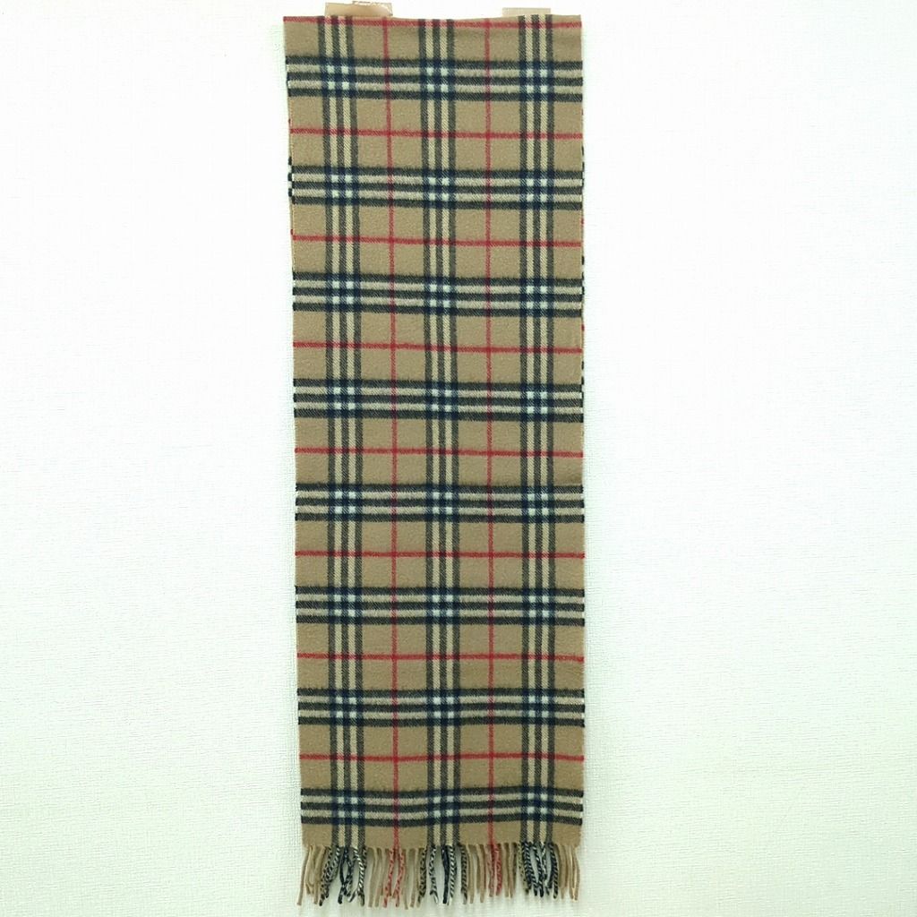 バーバリー ロンロン ノバチェック マフラー ウール イギリス製