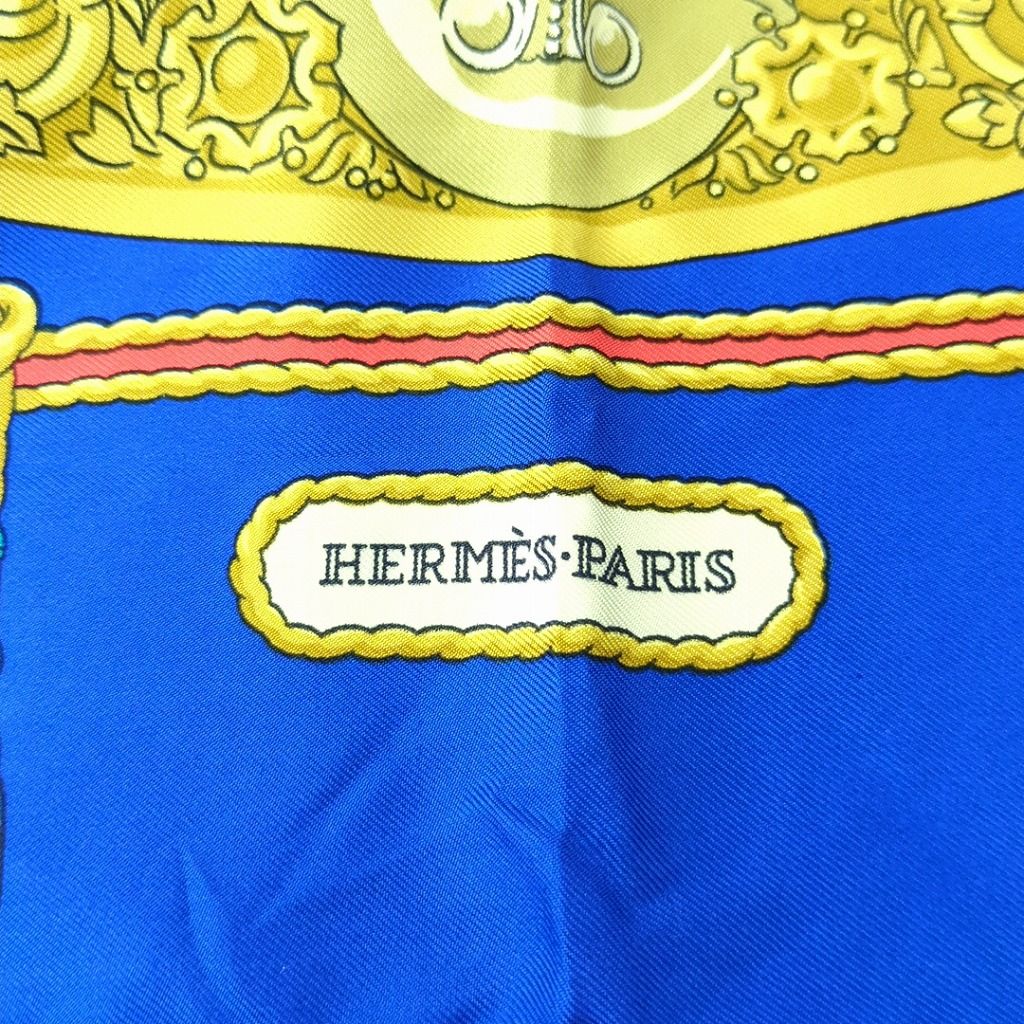 HERMES エルメス カレ90 シャルル ガルニエへの賛辞 100% シルク